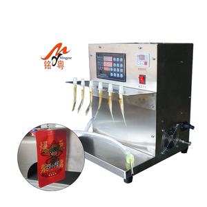 Bán tự động khí nén dán chất lỏng mật ong Máy chiết rót cho Spout Pouch Máy rót chai cho mật ong - Product Image 4