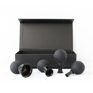 Kit de 4 Ventosas Faciales de Vidrio Negro, Herramientas de Terapia de Masaje, Ventosas de Masaje Corporal para Combatir la <span class=keywords><strong>Celulitis</strong></span>, Mejora la Apariencia de la Piel - Product Image 5