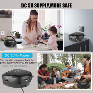 Factory Custom Multi-Function Portable <b>CD</b> Player with FM Radio USB Player AUX Input Karaoke Function For Home/Outdoor Use - Product Image 6