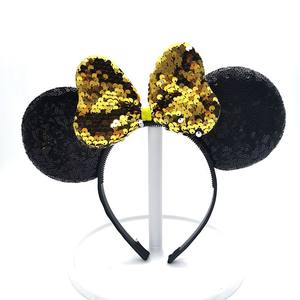 Bandeau d'oreille <span class=keywords><strong>Mickey</strong></span> Mouse <span class=keywords><strong>de</strong></span> haute qualité pour enfants, adorable accessoire <span class=keywords><strong>de</strong></span> tête en tissu pour les spectacles <span class=keywords><strong>de</strong></span> parcs d'attractions et les déguisements <span class=keywords><strong>de</strong></span> vacances - Product Image 5
