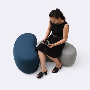 Taburete de otomón de bola redonda de estilo nórdico moderno, taburete de copa pequeña para sala de estar, juego de sofá, uso escolar y hospitalario - Product Image 3