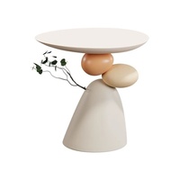 Table basse en résine haut de gamme avec rangement pour salon, mobilier de maison, décoration intérieure, ambiance élégante