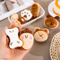 Porte-clés en peluche mignon couleur café, motif ours, chat ou petit animal, pendentif de sac, ornement de mode, cadeau d'anniversaire