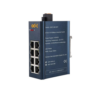 bibo 8 port unmanaged industrial Ethernet <b>switch</b> <b>plug</b>-and-play machine control ODOT-MS108T - Product Image 3