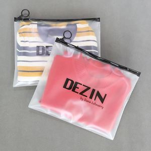Biodegradable Kraft Paper EVA Recycle Bags With Zipper <b>PVC</b> Zip Pouch Packaging Frosted Zip Lock Plastic Zipper Bags - Product Image 3