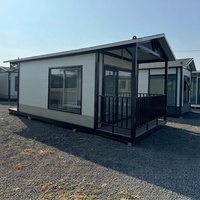 Maison modulaire conteneurisée démontable de 20 pieds avec terrasse, design moderne respirant, maison de vacances à faible coût
