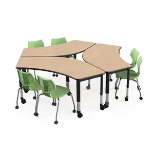 Cartmay Modern Wooden Study Table Primary Nursery School Children Desk And Chair Set