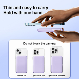 Logo personnalisé PD mini banque d'alimentation sans fil magnétique centrale électrique portable 10000mah avec support <span class=keywords><strong>batterie</strong></span> externe à charge rapide pour téléphone - Product Image 4