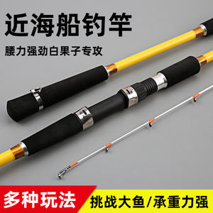 Caña de Pescar Blanca para Pesca en Barco, 6m, Acción Media Rápida, Pesca en Agua Salada - Product Image 4