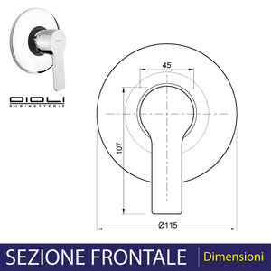Grifo de Ducha Empotrado de Lujo Estilo Cromo, Grifo de Baño/Ducha Pulido con Masaje de Lluvia Suave y Chorros de Agua, Sistemas y Panel de Ducha - Product Image 3
