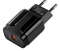 Pengisi Daya Dinding USB Pengisian Cepat Tahan Api 18W UK QC3.0 OTP Terlaris 2026 dengan Colokan EU/US
