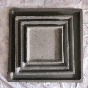 Nordique Simple grand jardin extérieur jardinières carré <span class=keywords><strong>rond</strong></span> béton Pot de <span class=keywords><strong>fleur</strong></span> plateau Design minimaliste pour bonsaï sol utilisation - Product Image 4