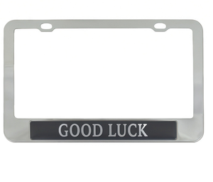 Marco para Placa de Matrícula de Motocicleta, Directo de Fábrica, Tanzania, Acero Inoxidable, con Emblema Adhesivo Epóxico - Product Image 1