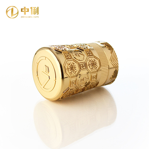 Tùy chỉnh cao cấp Kim Loại nước hoa nắp chai hình độc đáo nắp kim loại cao cấp nắp với dập nổi - Product Image 4