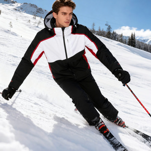 Veste de Ski Homme Imperméable Coupe-Vent Hiver Capuche Respirant Chaud Personnalisé de Haute Qualité pour ISO 9001 Certifié Usine - Product Image 1