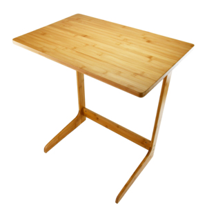 Mesa de sofá mesa de <span class=keywords><strong>TV</strong></span> mesa de ordenador portátil final, escritorio de aperitivos de bambú para cama de café comer escritura lectura sala de estar - Product Image 3