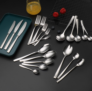 Nhà sản xuất cung cấp Bộ đồ ăn bằng thép không gỉ, Dao bít tết, dĩa, thìa cà phê và đồ dùng khách sạn Phương Tây - Product Image 1