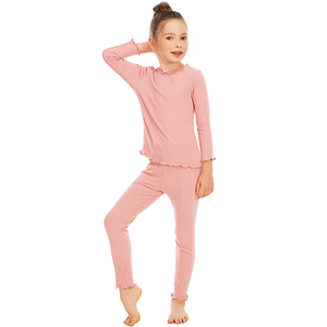 <span class=keywords><strong>Pyjama</strong></span> côtelé pour garçons et filles, ensemble deux pièces, coton, vêtements de nuit pour enfants, vêtements de détente pour enfants, vêtements pour adolescents - Product Image 3