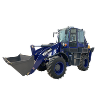 Vente flash TOPONE Chargeur frontal de tracteur robuste Chargeur rétrocaveuse TBL40-28 4WD Diesel Chargeur compact excavateur