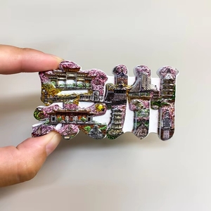 Quanzhou Guan Gong Refrigerator Stickers Three Kingdoms <strong>Heroes</strong> Di Temple Natural Resin Magnetic Shape Stainless Steel Ethnic - Product Image 6