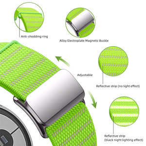 Correa de nailon de tela reflectante nocturna para <span class=keywords><strong>Google</strong></span> Pixel Watch Band Reflect Pulsera Hebilla magnética - Product Image 3