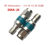 Atténuateurs 3dB 2W en laiton, connecteur coaxial RF 1P Jack femelle vers prise mâle, conformes ROHS, directement de l'usine