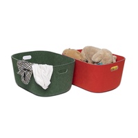 Panier de rangement en feutre PET recyclé thermoformé pour tiroir de meuble, organiseur de câbles et de fils