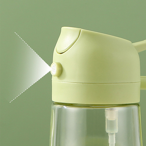 Spruzzatore di olio multifunzionale bottiglia di vetro per uso alimentare Spray e versare a doppio uso due In uno grande capacità pressa oliatore all'ingrosso - Product Image 6