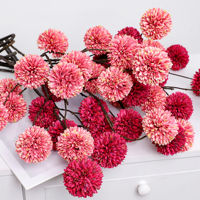 Fleurs artificielles en gros, arrangements de chrysanthèmes à 7 têtes, décoration de mariage