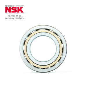 ตลับลูกปืนเม็ดกลมสัมผัสเชิงมุม Nsk รุ่น 725-3912 M แบบกรงทองแดง แถวเดียว สำหรับโรงงานผลิต - Product Image 1