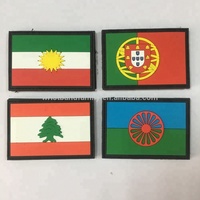 Écussons personnalisés en PVC et caoutchouc, drapeaux nationaux des pays d'Europe, Italie, Suisse, Irlande, Pays-Bas, Belgique, Suède