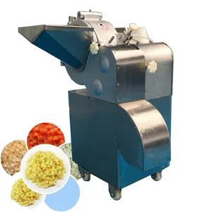 Mesin pemotong lada nanas, mesin pemotong buah dan sayuran efisiensi tinggi komersial, kentang, wortel