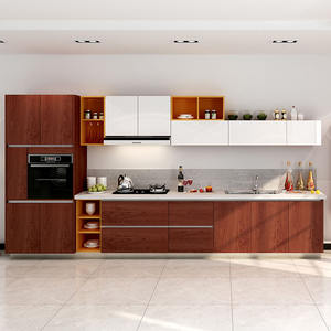 Cina Foshan Moderno <span class=keywords><strong>A</strong></span> Buon Mercato Melamina Mobili Da <span class=keywords><strong>Cucina</strong></span> Piccola <span class=keywords><strong>Cucina</strong></span> In Legno - Product Image 6