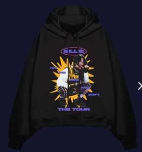 Felpe con Cappuccio di Billie Eilish World Tour Felpe di Lusso Personalizzate Pullover HIT ME HARD and SOFT WORLD TOUR Felpa con Cappuccio di Billie Eilish - Product Image 5