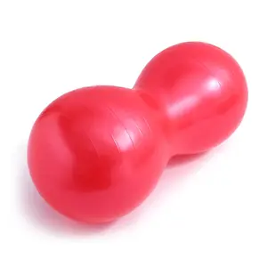 Bola de masaje en forma de cacahuete ejercicio gimnasio estabilidad equilibrio inflable embarazo azul PVC al por mayor