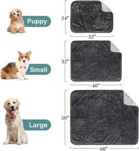 Grande peluche Sherpa in pile cassa Pad Mat impermeabile gatto cucciolo cane copriletto coperta per animali domestici - Product Image 3