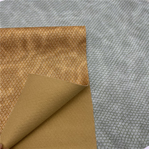 0.9mm d'épaisseur en relief Grain tissu matériel synthétique cuir artificiel PU cuir pour sac chaussure - Product Image 4