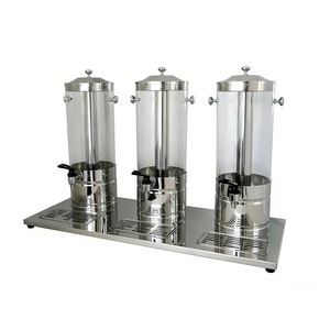 Distributeur de boissons triple robinet en acier inoxydable pour hôtel, serveur de bière et distributeur de jus - Product Image 1