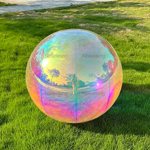 Event Decoration Colorful PVC Floating Sphere <b>Mirror</b> Balloon Shinny Inflatable <b>Ball</b> for Sale Customized <b>Mirror</b> <b>Ball</b> Event - Product Image 2