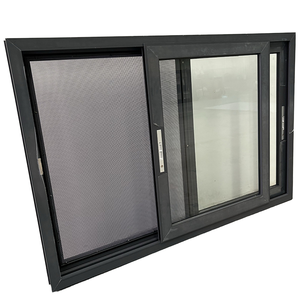 Ventana Corredera Horizontal Moderna de Acero Inoxidable de Alta Calidad, Resistente al Fuego, de Aluminio, con Vidrio de Color Personalizado - Product Image 1