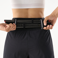Shorts de course à pied pour femmes 3-en-1 à séchage rapide, extensibles dans quatre directions, avec ceinture de maintien intégrée et doublure intérieure, logo personnalisé