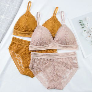 Di alta Qualità Della Biancheria Intima Sexy Imbottito <span class=keywords><strong>In</strong></span> <span class=keywords><strong>Pizzo</strong></span> <span class=keywords><strong>Triangolo</strong></span> Delle Signore Reggiseni e Mutandine - Product Image 3