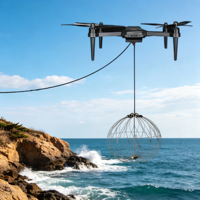 Drone de pêche en mer avec libération d'appâts, drone de pêche étanche avec libération de cargaison pour la libération d'appâts, drone RC pour la pêche