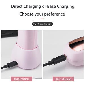 <span class=keywords><strong>Rasoir</strong></span> électrique pour femmes 3 en 1, imperméable, avec tête de rasage remplaçable, épilateur, tondeuse pour bikini, avec base de charge - Product Image 5