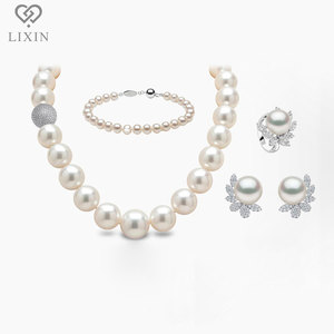Conjunto de Collar y Aretes de Lujo Clásico para Mujer Lixin, Chapado en Rodio con Circonita, Brillante, Anillo, Brazalete de Tenis, Regalo de Compromiso o Aniversario - Product Image 4