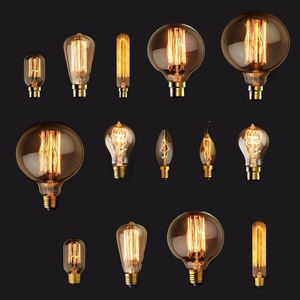 Antique Rétro Éclairage Filament Ampoule G125 G95 G80 ST64 ST58 T45 A19 T30 C35 Vintage Edison Ampoule <span class=keywords><strong>Baïonnette</strong></span> B22 25W 40W 60W Lampes - Product Image 1