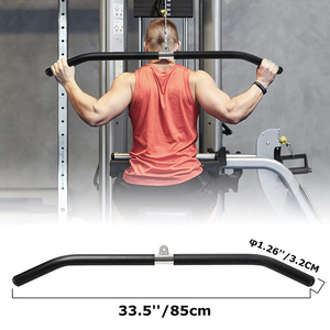 Accessoires de fitness KWO : Barre de traction pour machine de musculation, poignée de tirage pour lat pulldown, accessoires de sport pour salle de sport - Product Image 2