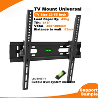 Soporte de Pared para TV LED-905ST-1, VESA Máx. 400x400mm, Inclinable, Universal, para Pantallas Planas de 23"-55", Venta Directa de Fábrica