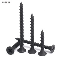 Vis pour cloisons sèches à filetage fin, tête trompette à empreinte cruciforme, en acier au carbone 1022A, zinguées, autotaraudeuses, pour montants métalliques