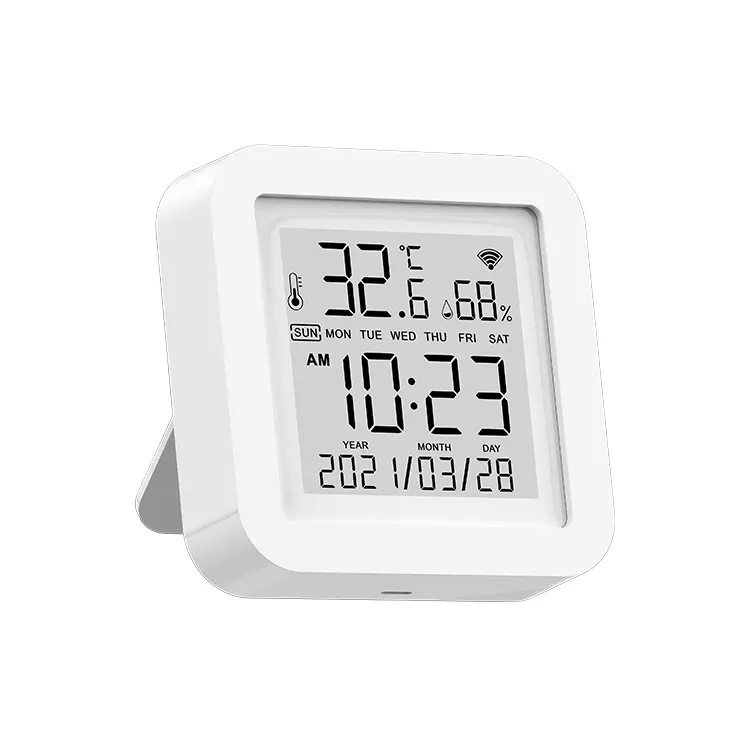RSH Tuya WIFI Temperatur-und Feuchtigkeit sensor Innen-Hygrometer-Thermometer mit LCD-Display-Unterstützung Alexa Google Assistant